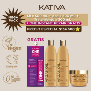 Shampoo+Trat+ Aco  Argan GRATIS Termoprotector