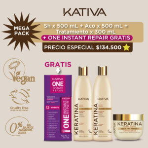 Shampoo+Trat+ Aco Keratina GRATIS Termoprotector